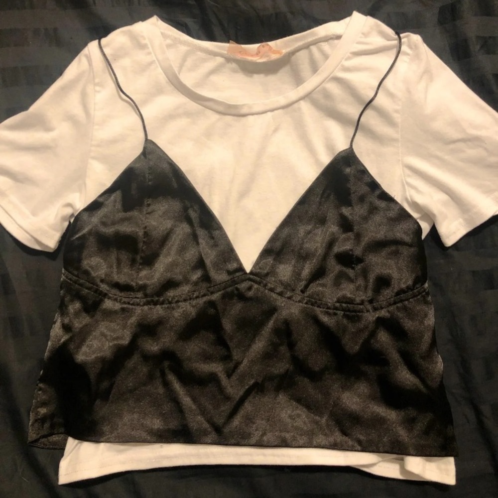 Ecru Lab T Shirt Silk Top Combo